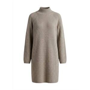 NEW YOLLY women's mock neck sweater dress in grey